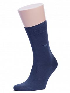 Комплект из 10 пар мужских высоких носков темно-синего цвета "RuSocks" М-450